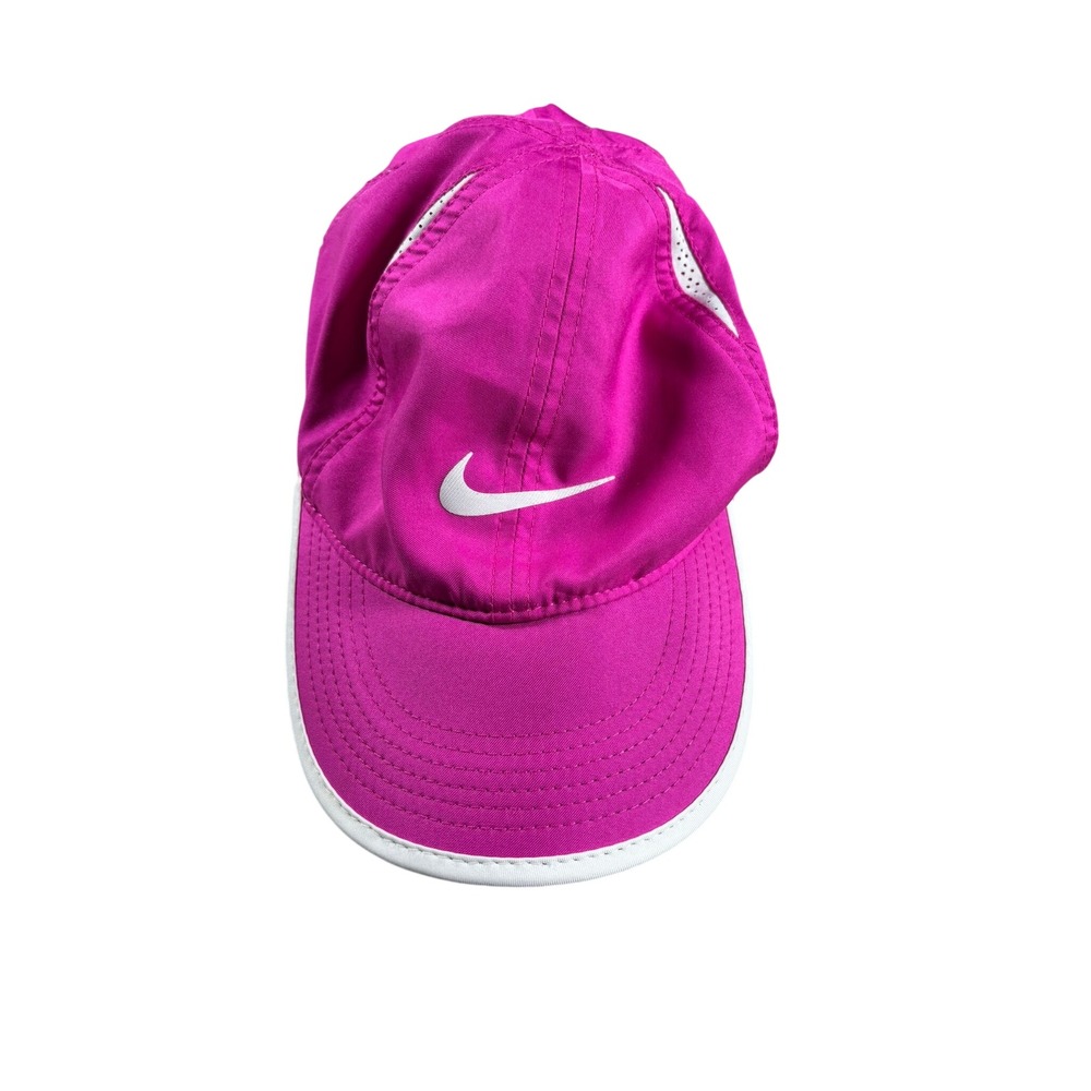 Nike Featherlight Dri-FIT Pink Running Hat Adjustable Performance Cap Women